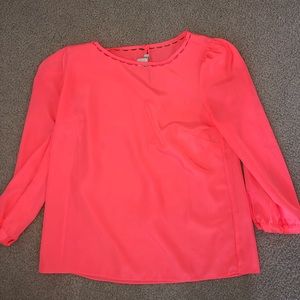 Pink J-Crew Long Sleeve